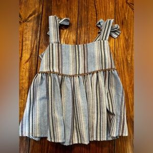 Altar’d State Stripe Tie Tank Top Size Small